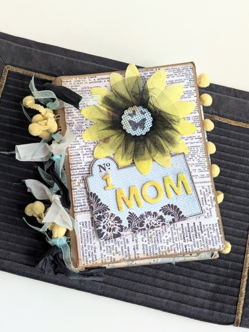 Handmade Scrapbook Mini Photo Album No.1 Mom Unique Mother's Day Gift